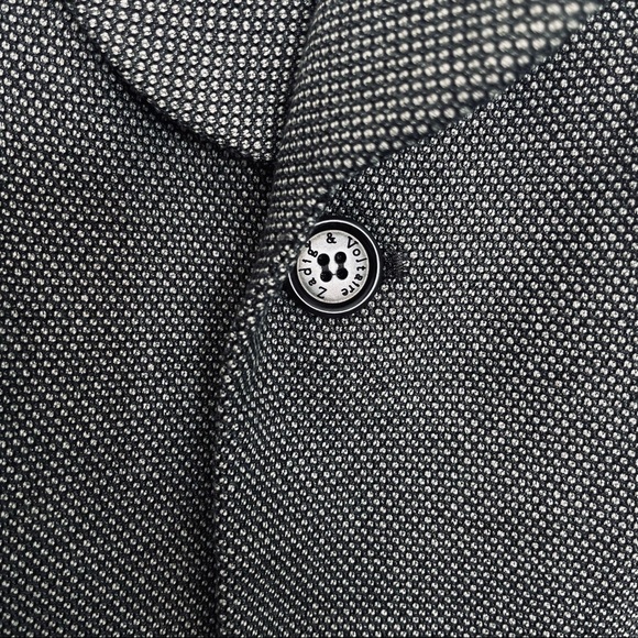 New! Zadig & Voltaire Crystal Embellished Gray Blazer with Elbow Detail Size M - Picture 6 of 10